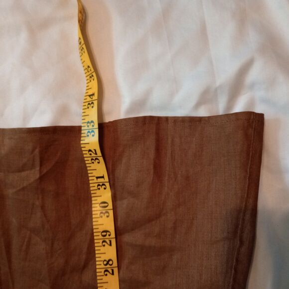 Relativity 16P Brown Linen Maxi Skirt Back Zip. Fall Transition Western Boho - Picture 7 of 9